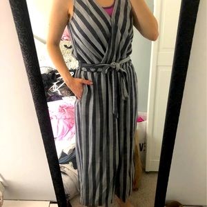 Striped Cotton Jumpsuit